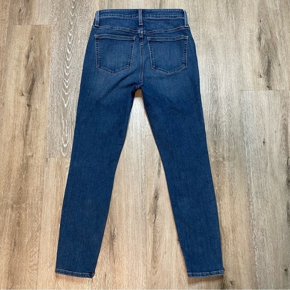 J Crew Women's Jeans Size 29 Toothpick Mid Rise Ankle Stretch Blue - Picture 14 of 16